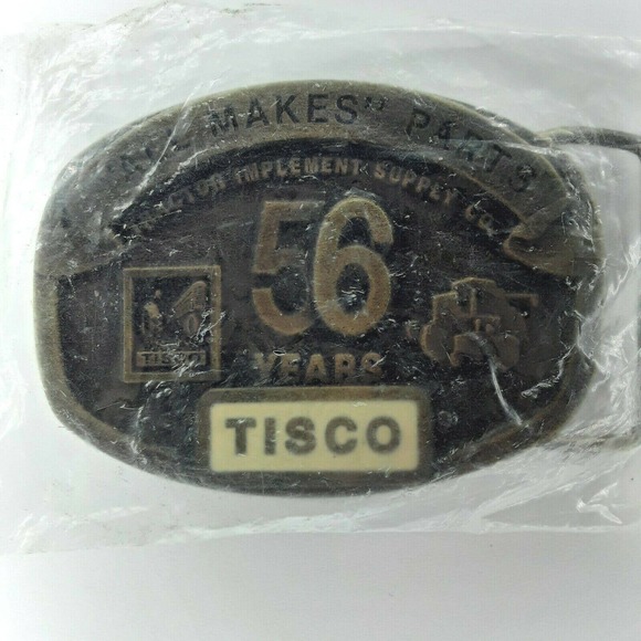 TISCO Tractor Implement Supply Co 56 Years Belt Buckle Limited Ed 1937 1993 NOS - Picture 3 of 5